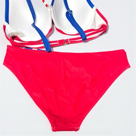Stars & Stripes Sizzle: NWOT Patriotic Push-Up Bikini! 🇺🇸 Ladies Large ❤️🤍💙 - Picture 8 of 15